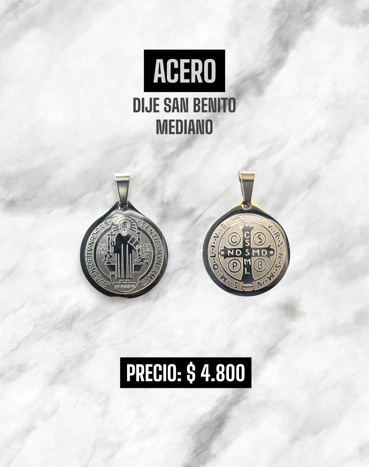 DIJE SAN BENITO ACERO