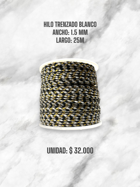 HILO TRENZADO BLANCO 1.5MM 25M