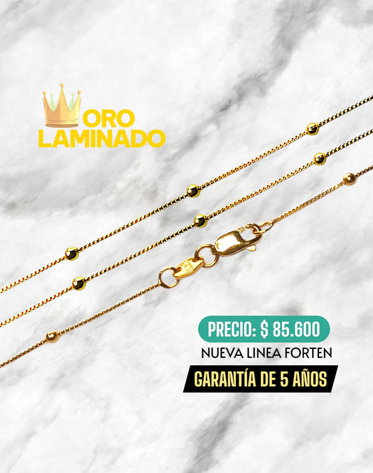 CADENA VENECIANA 45CM ORO LAMINADO LINEA FORTE