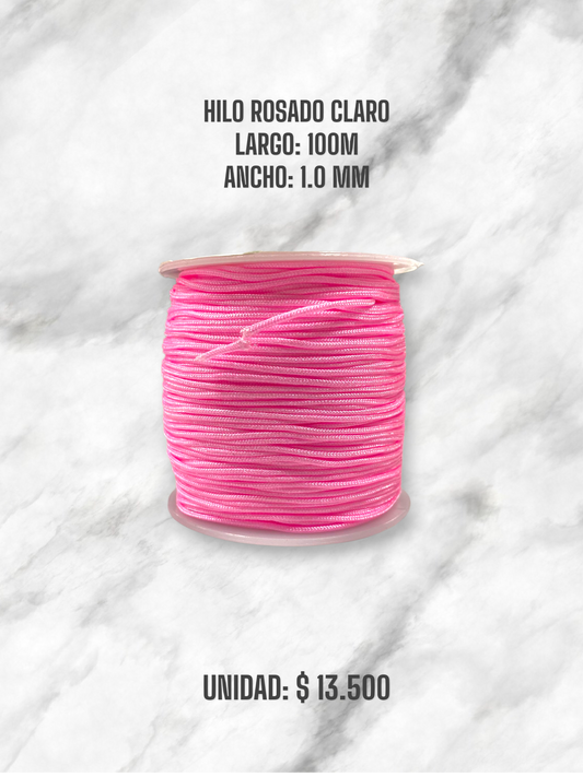 HILO ROSADO CLARO 1.0MM 100M