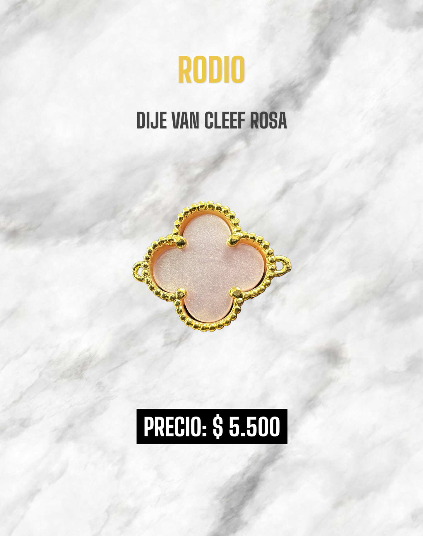 DIJE VAN CLEEF ROSA RODIO