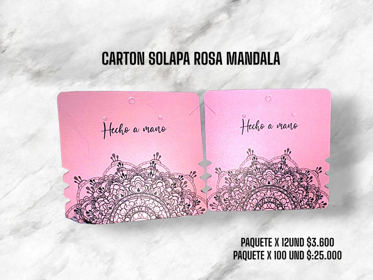 CARTON SOLAPA ROSADO MÁNDALA