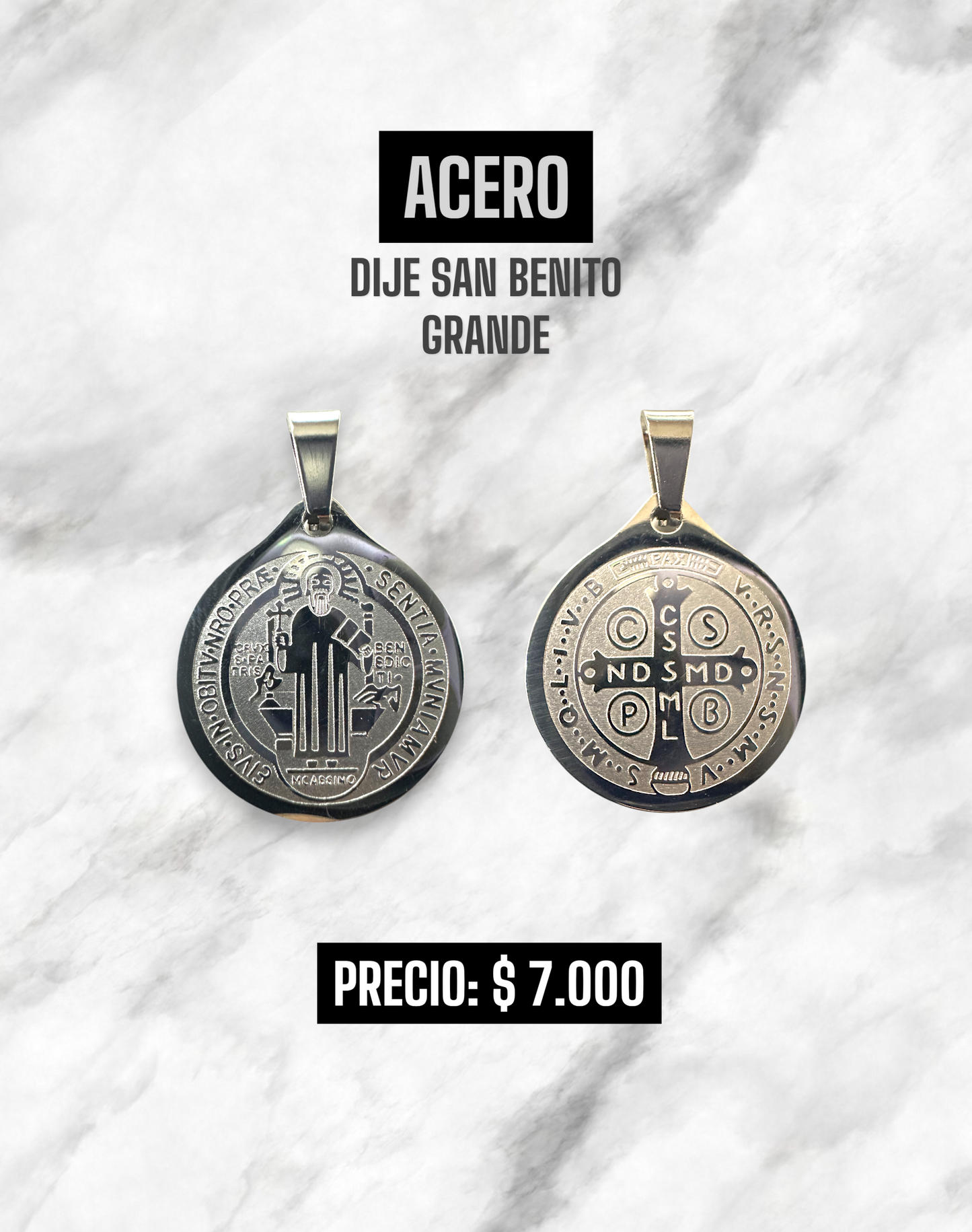 DIJE SAN BENITO ACERO
