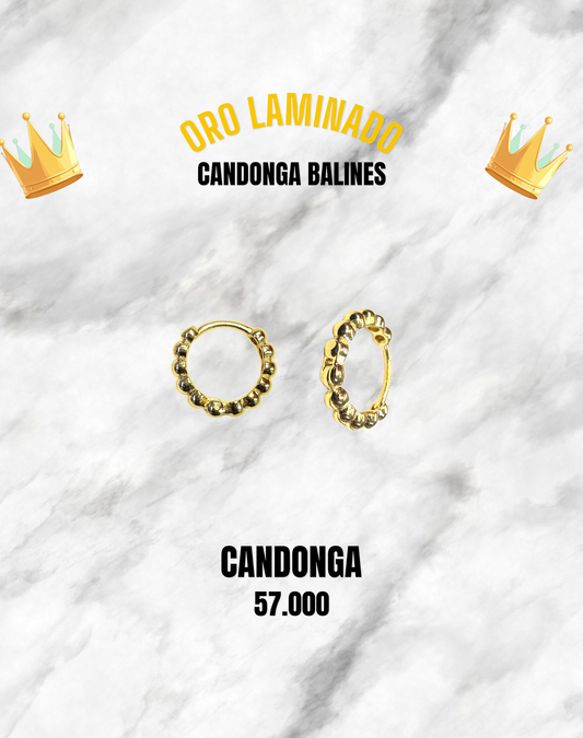 CANDONGA BALINES ORO LAMINADO
