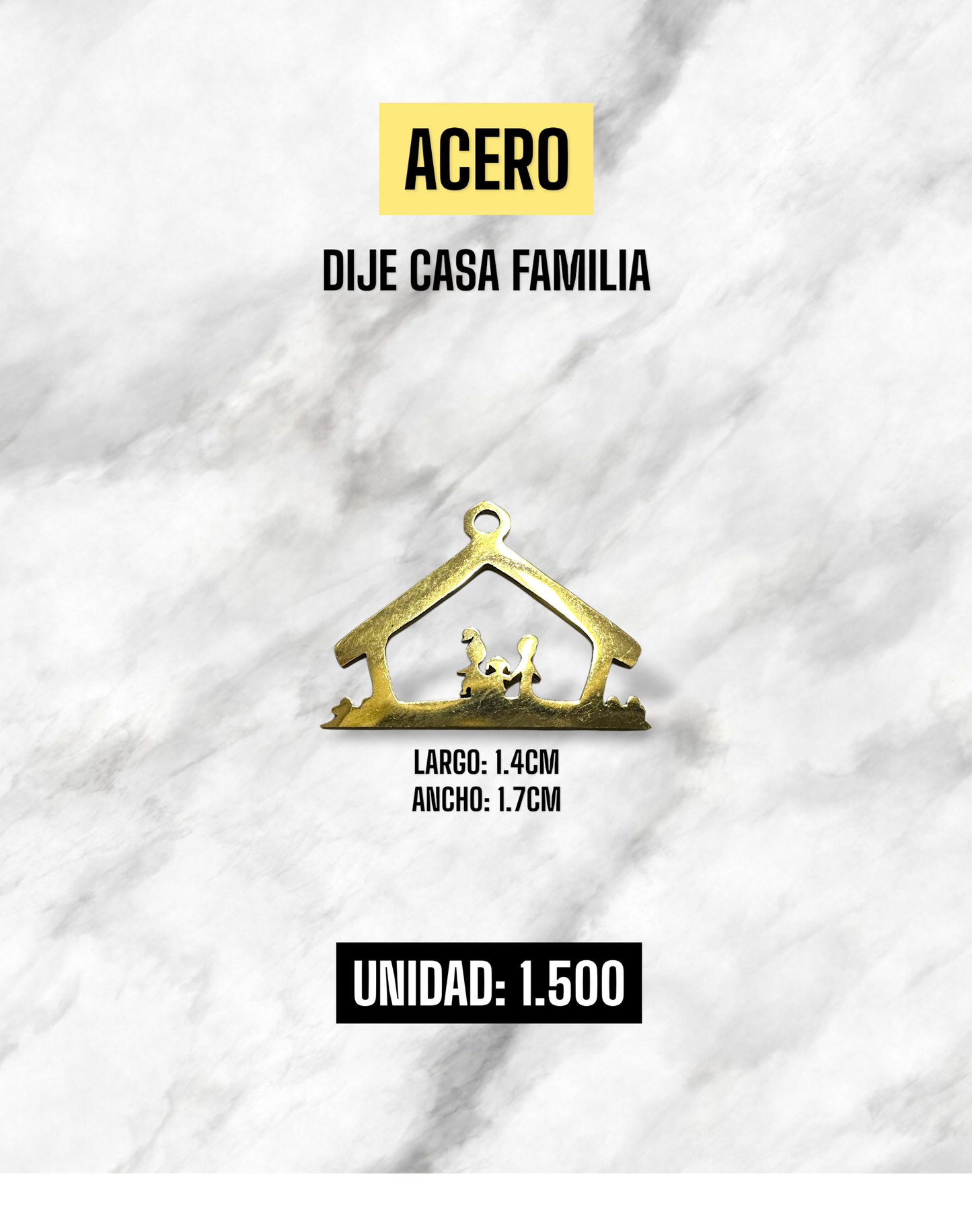DIJE CASA FAMILIA ACERO