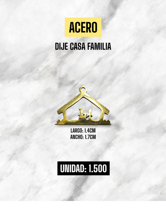 DIJE CASA FAMILIA ACERO
