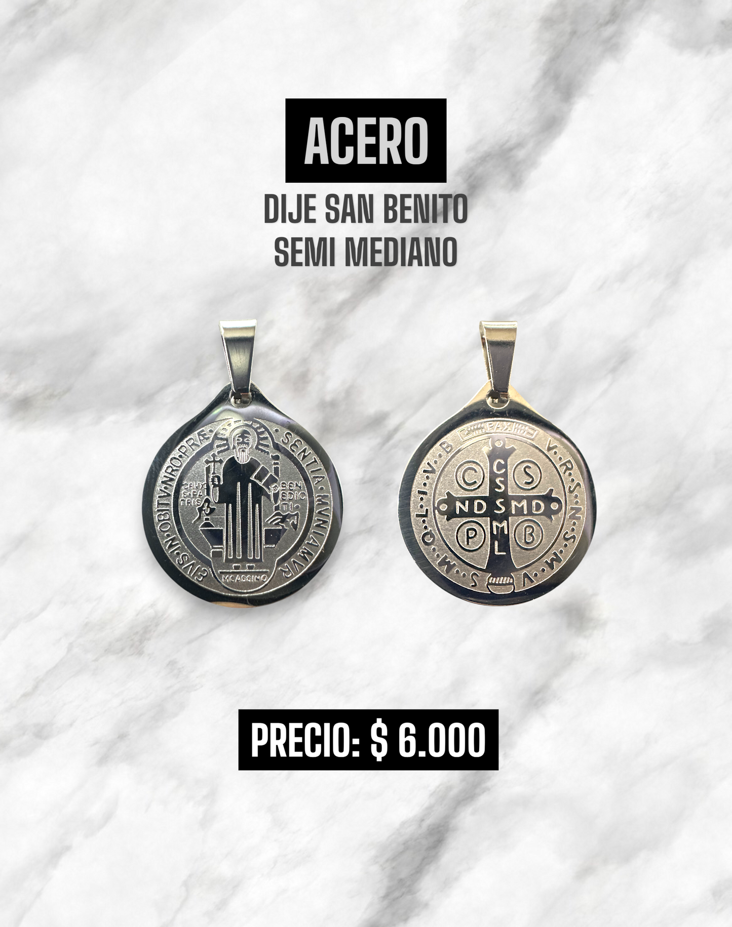 DIJE SAN BENITO ACERO