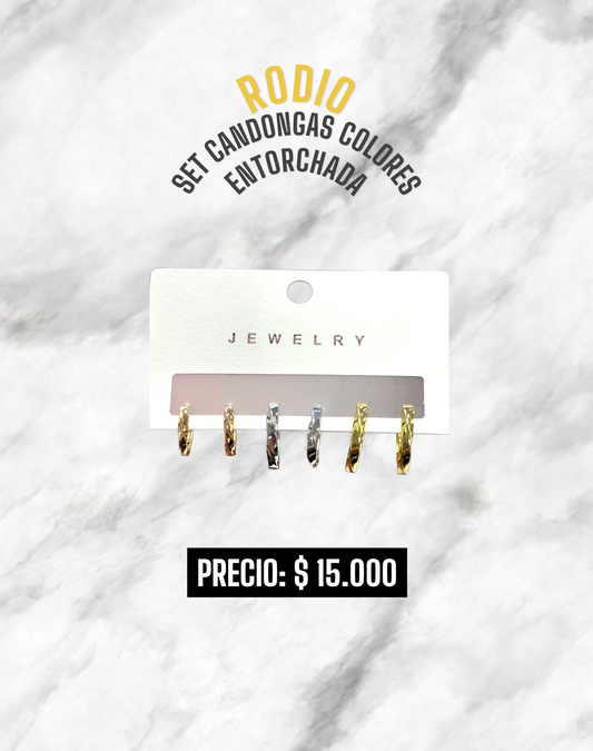 SET CANDONGAS ENTORCHADA GRANDE COLORES RODIO