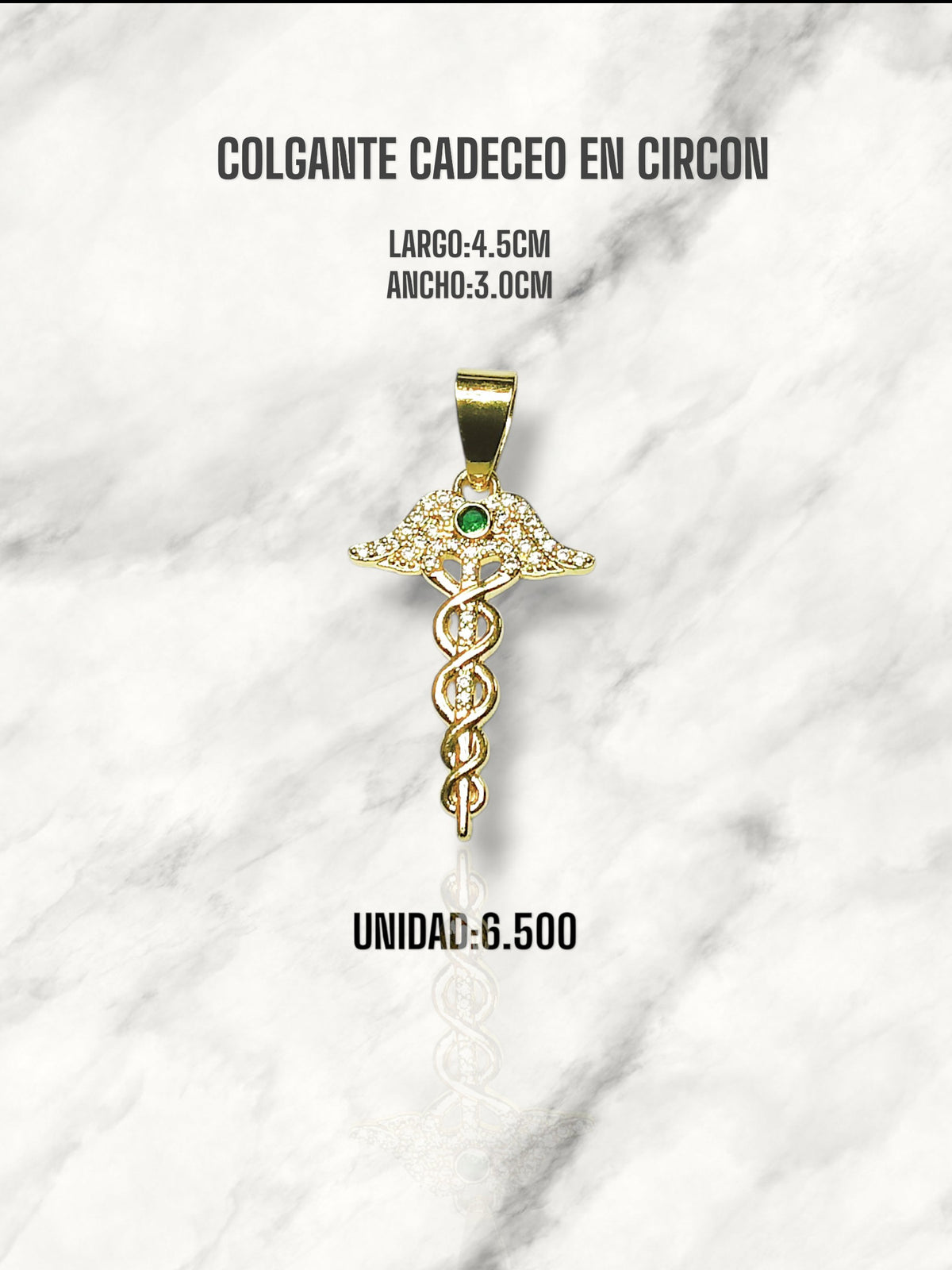 COLGANTE CADECEO EN CIRCONES