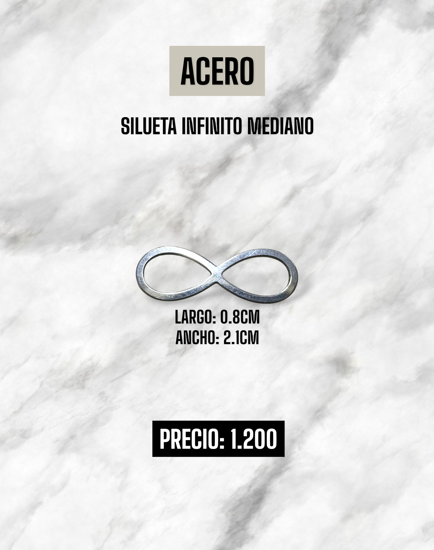 SILUETA INFINITO ACERO
