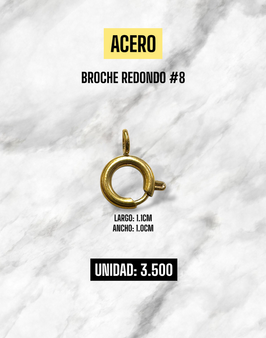 BROCHE REDONDO ACERO