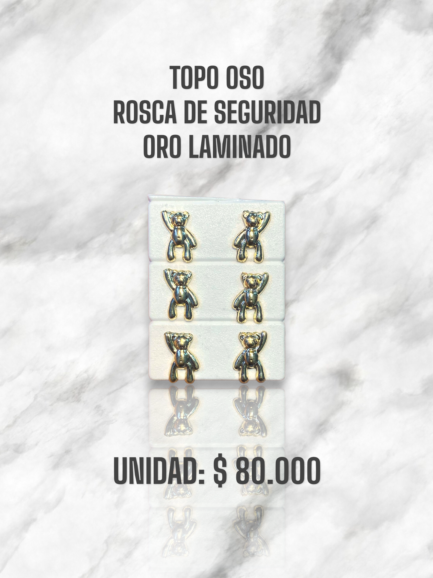 TOPO OSO ROSCA S. ORO LAMINADO