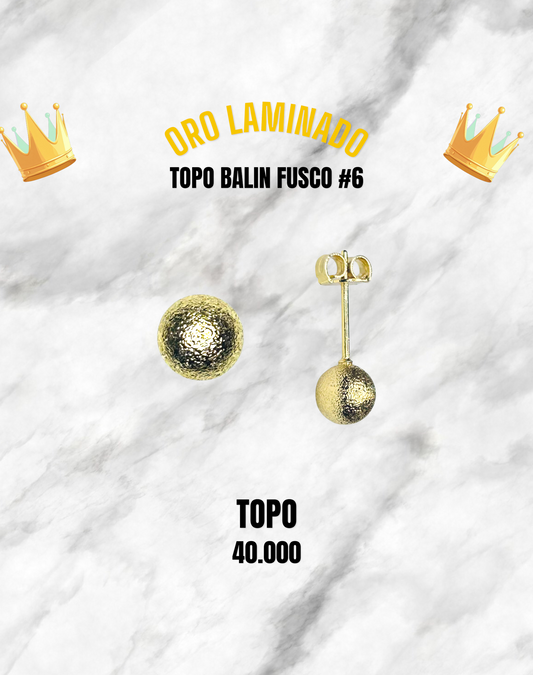 TOPO BALIN FUSCO ORO LAMINADO