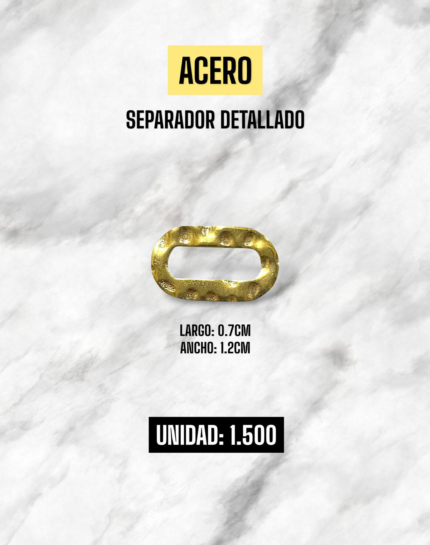 SEPARADOR DETALLADO ACERO