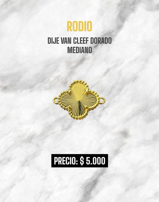 DIJE VAN CLEEF DORADO MEDIANO RODIO