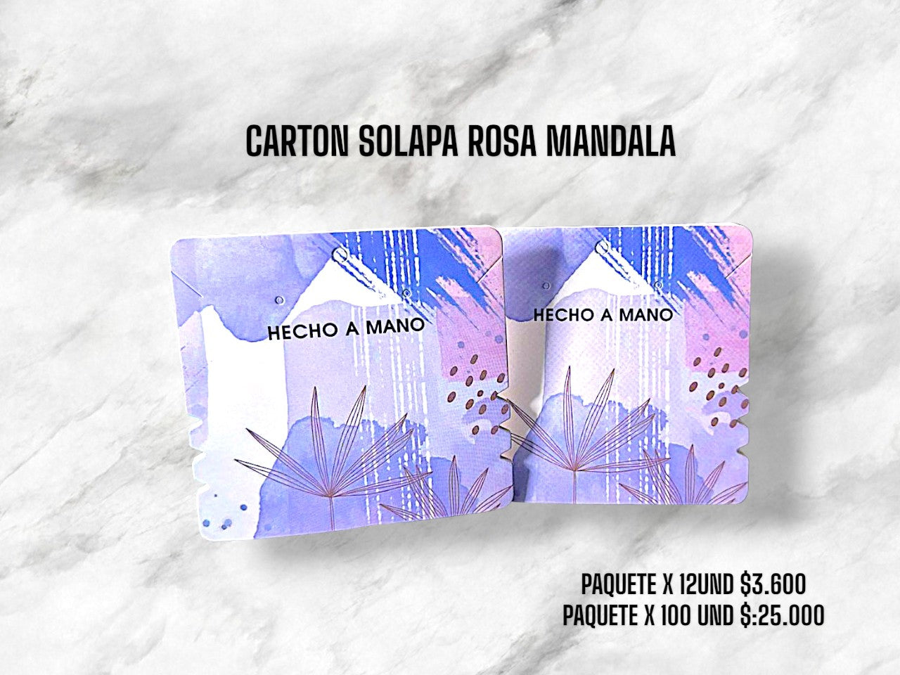 CARTON SOLAPA ROSA MÁNDALA