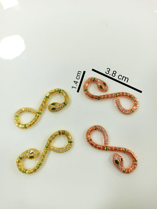 Dije De Rodio Serpiente Centro Pulsera