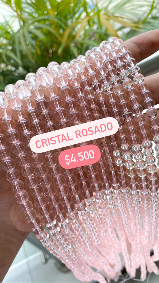 SARTA CRISTAL BRILLANTE ROSADO