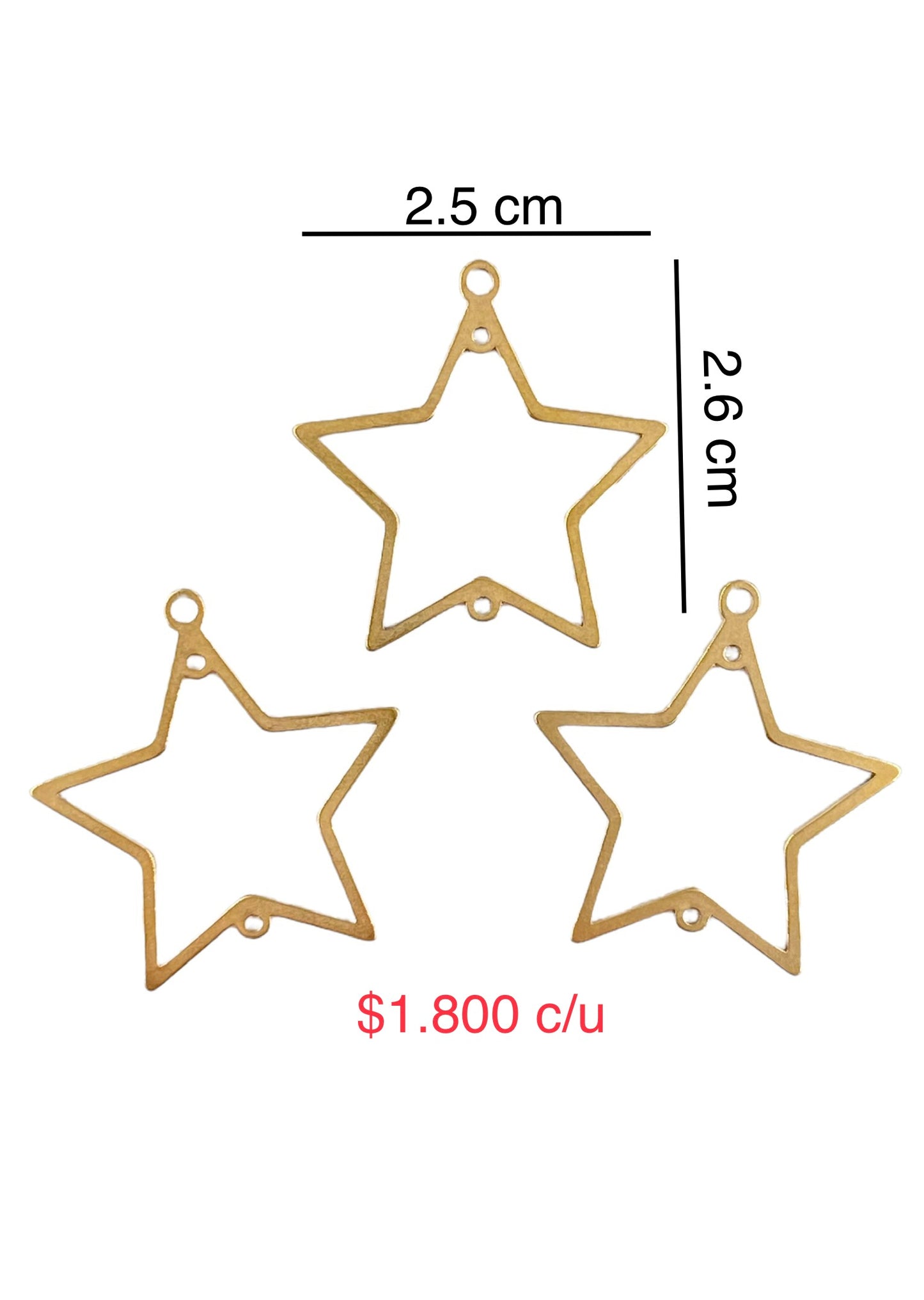 Aros Para Tejer Candongas Acero Dorado