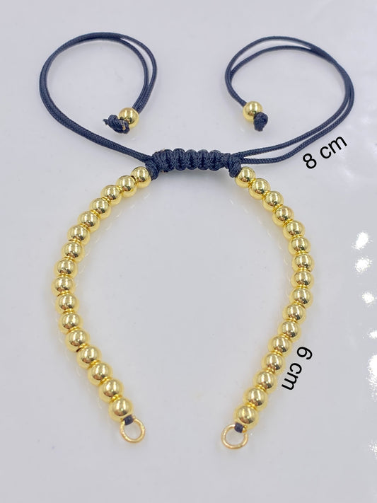 EXTENSIÓN PULSERA BALINES DE RODIO DORADO