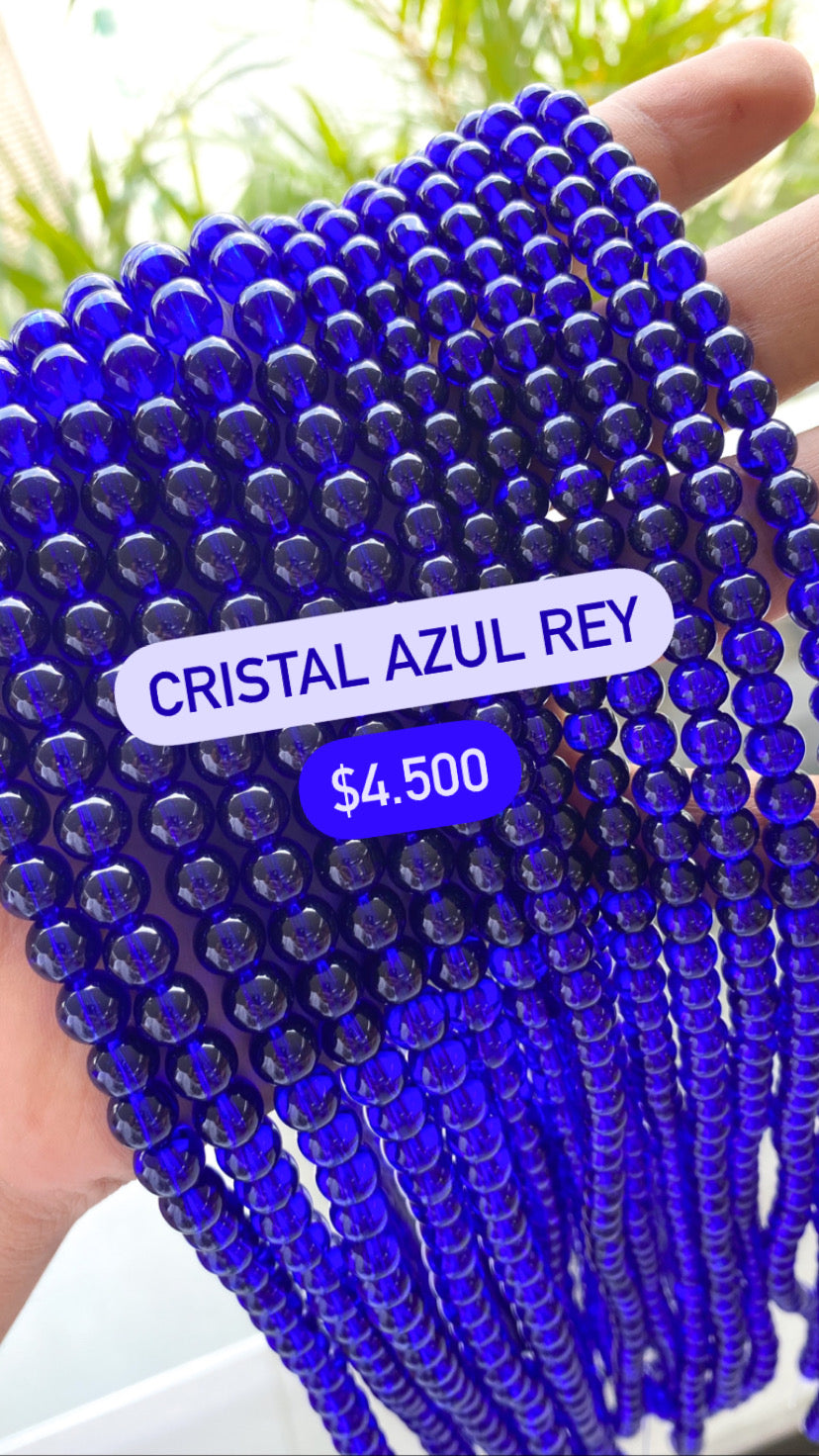 SARTA CRISTAL BRILLANTE AZUL REY #6