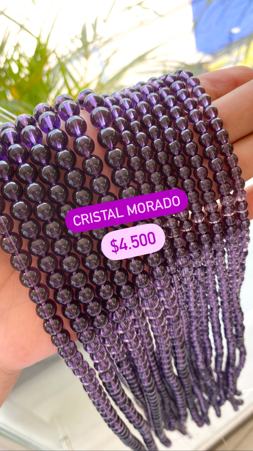 SARTA CRISTAL BRILLANTE MORADO