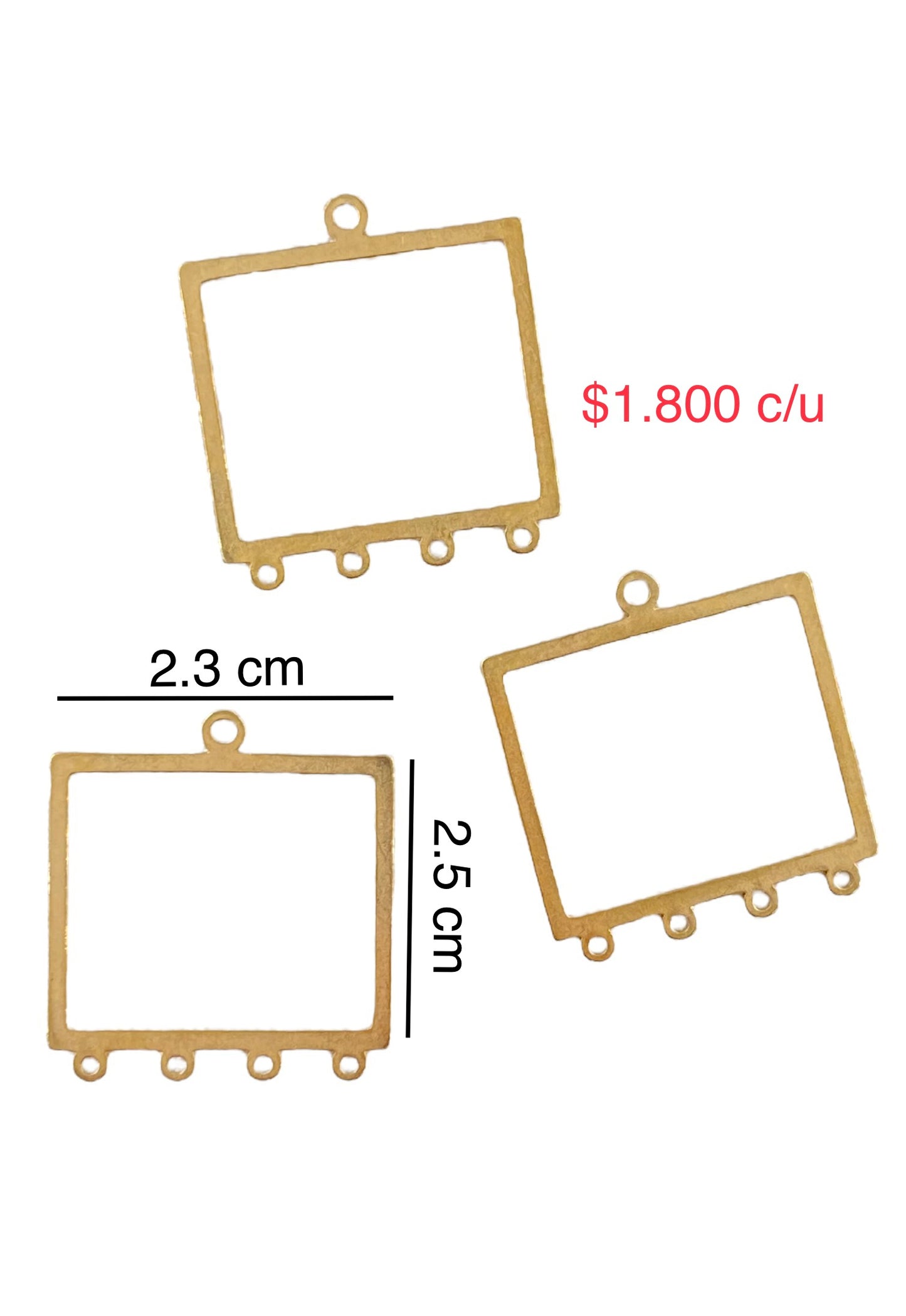 Aros Para Tejer Candongas Acero Dorado