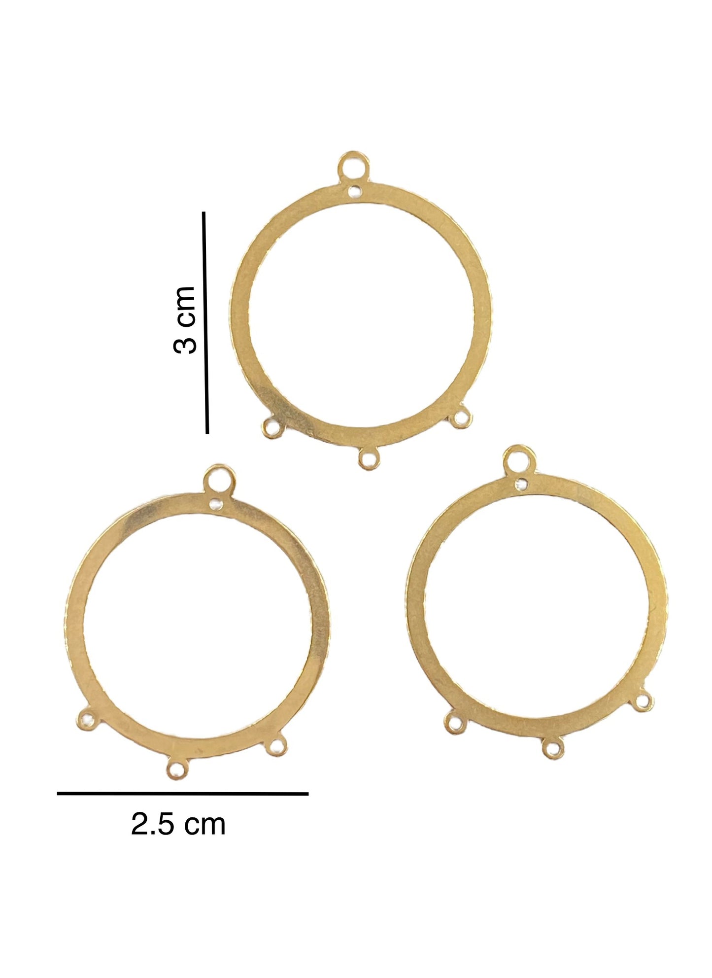 Aros Para Tejer Candongas Acero Dorado